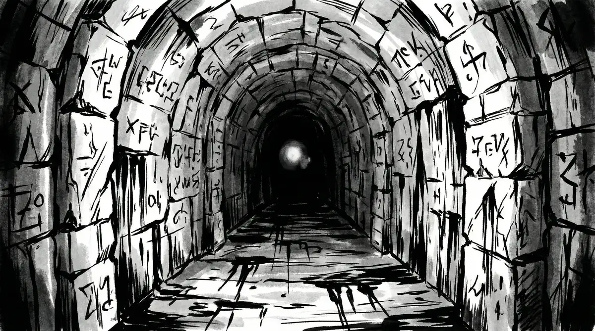 肉便器 暗黑插画 - 无尽的地下隧道